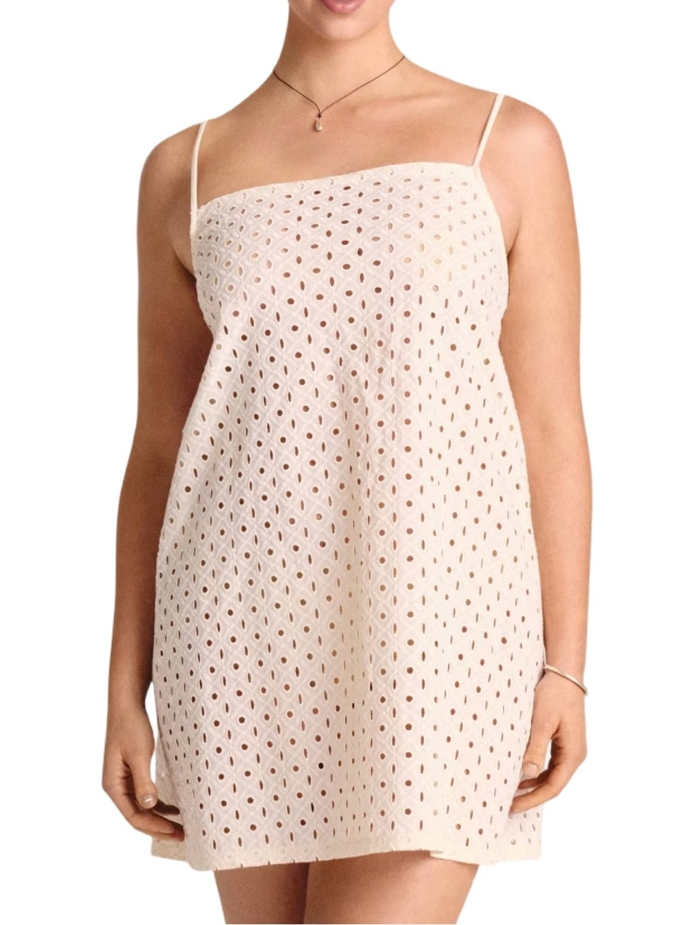 Vitamin A Eyelet Mini Swim Cover Up Dress Size Small